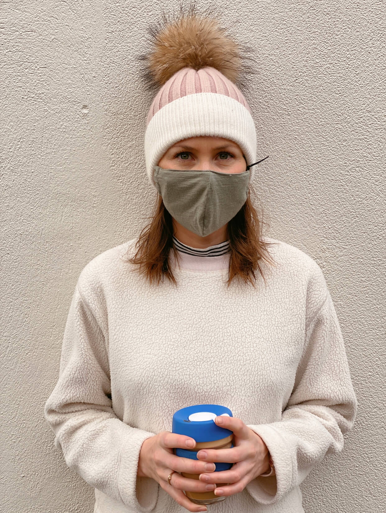 Sally Flower wearing a winiter beanie