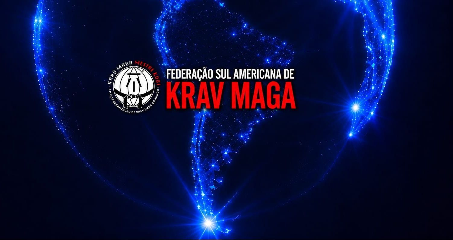 Praticantes de Krav Maga em posição de defesa pessoal