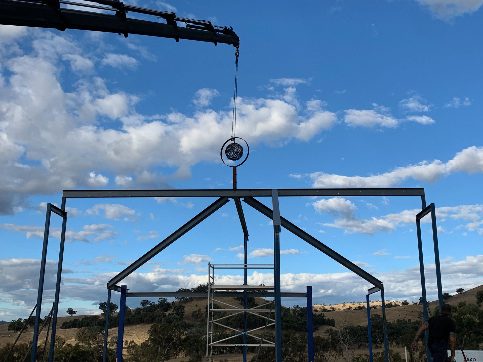Crane Lowering Metal Structure