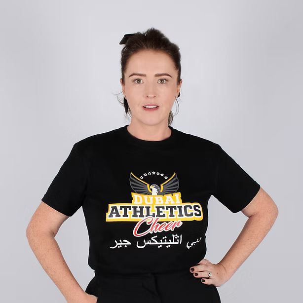 Woman wearing a black
