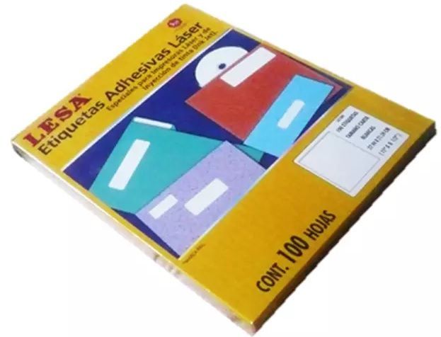 ETIQUETA LESA Z CARTA LASER C/100