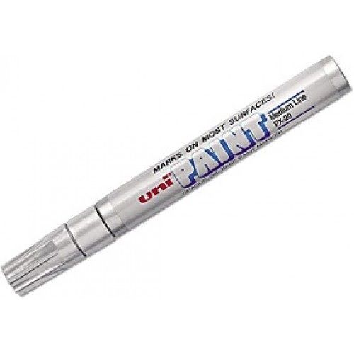 MARCADOR UNI PAINT PX 20 PLATA