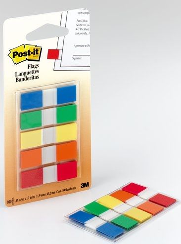 POSTIT 3M BANDERITA 5 COLORESA 683-5C
