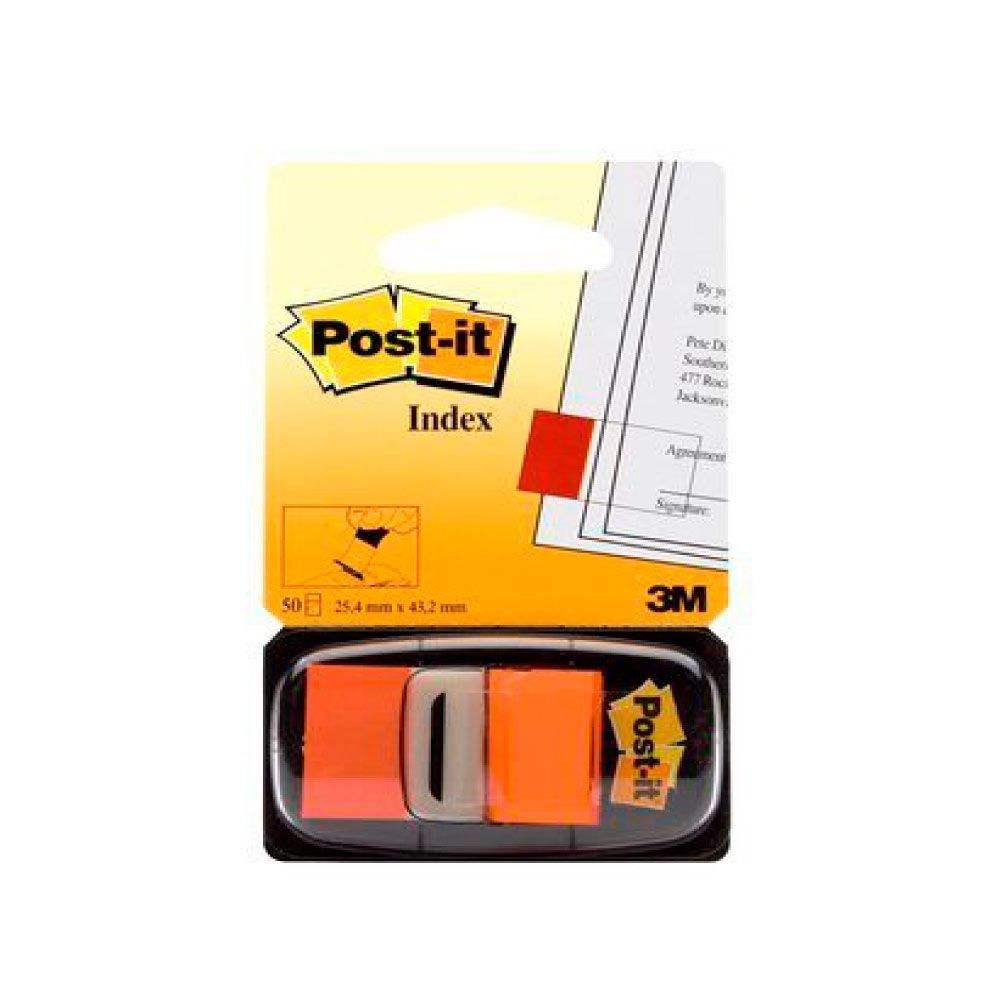 POSTIT 3M BANDERITA NARANJA 680-4