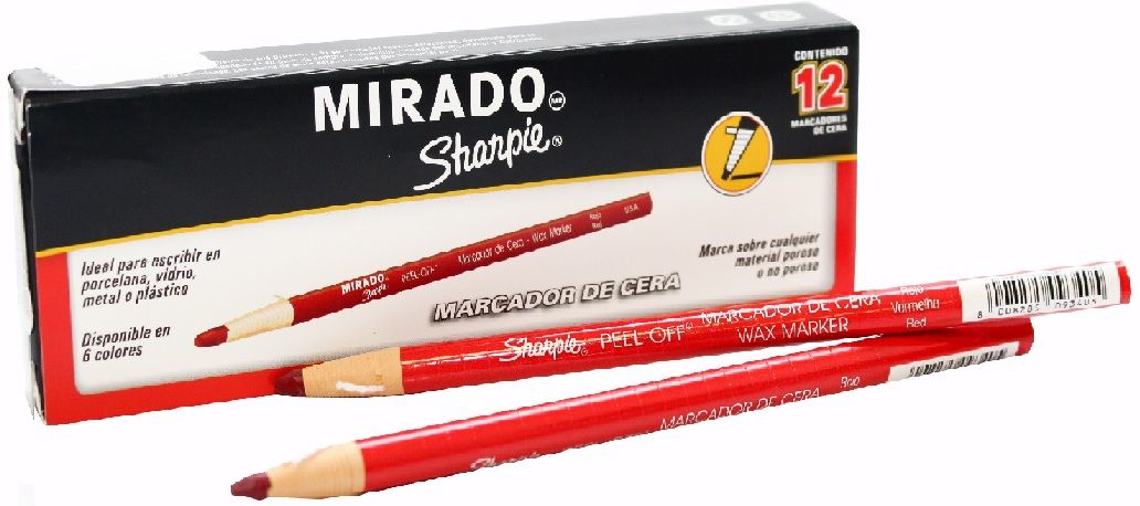 MARCADOR CERA SHARPIE MIRADO ROJO CARMIN