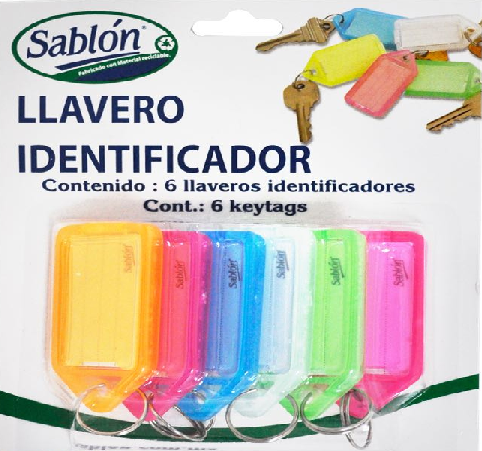 LLAVERO 1116M IDENTIFICADOR BLISTER C/6