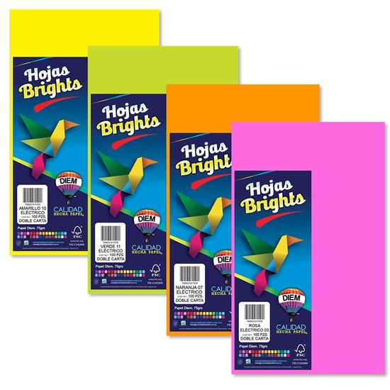 PAPEL IRIS DIEM COLORES NEON/ELECTRICO PAQ /250 HOJAS