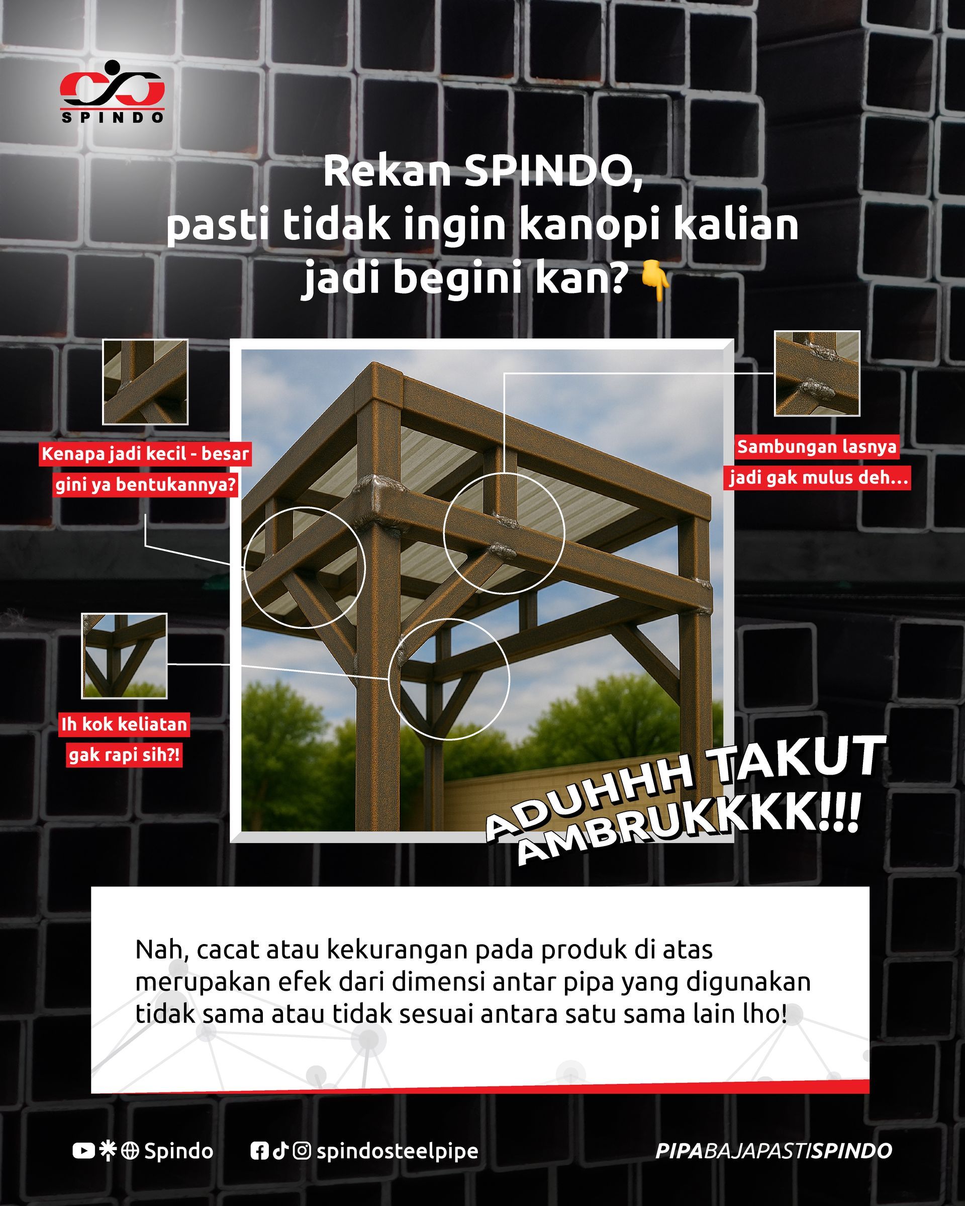 Efek Material Hollow tidak presisi