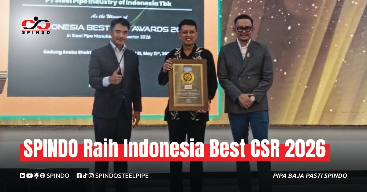 SPINDO Raih Indonesia Best CSR Awards 2026 untuk Sektor Manufaktur Pipa Baja