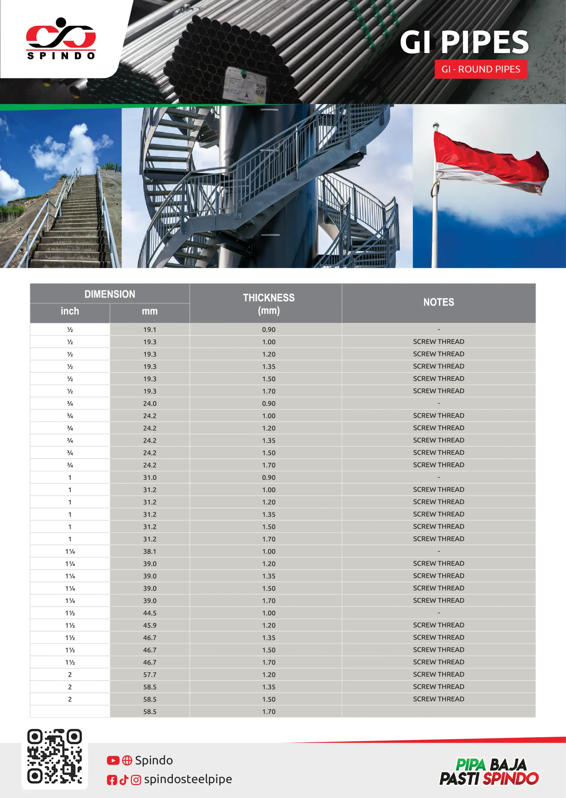 Flyer GI Pipe - Round