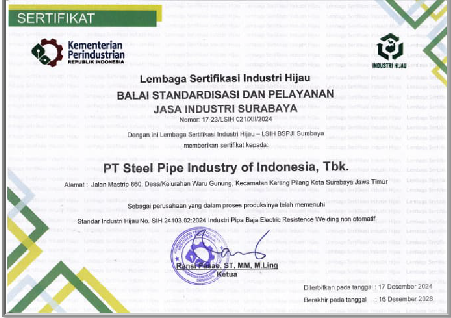 Sertifikat Industri Hijau