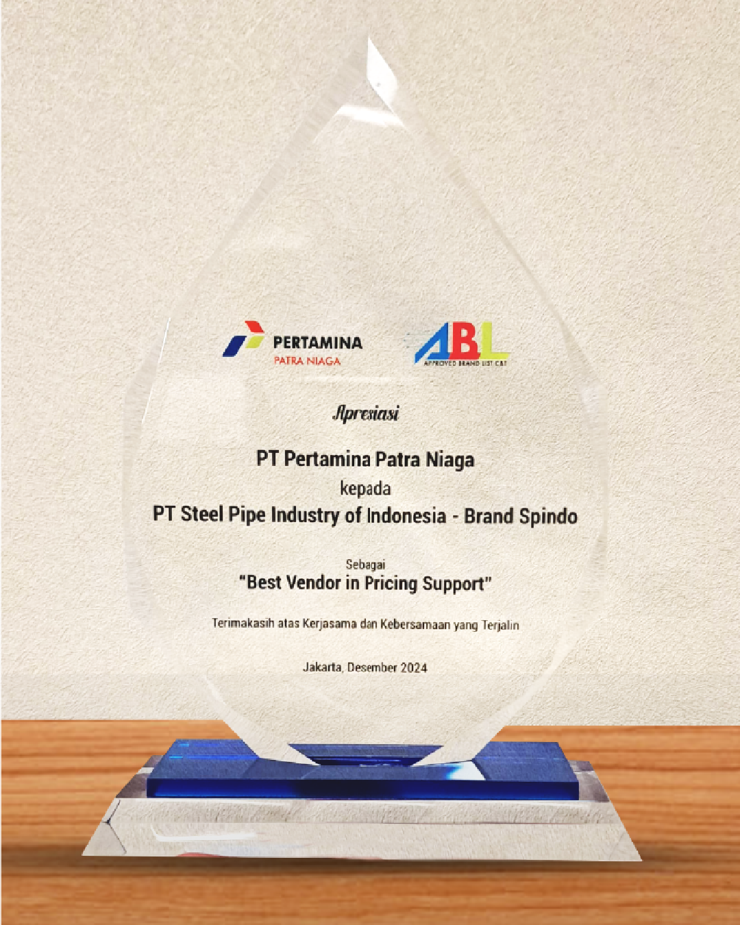 Best Vendor in Pricing Support 2024 Award