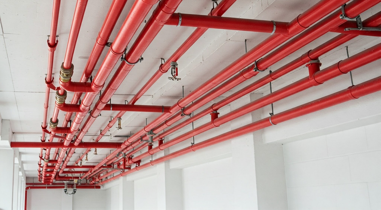 Fire sprinkler system dari baja