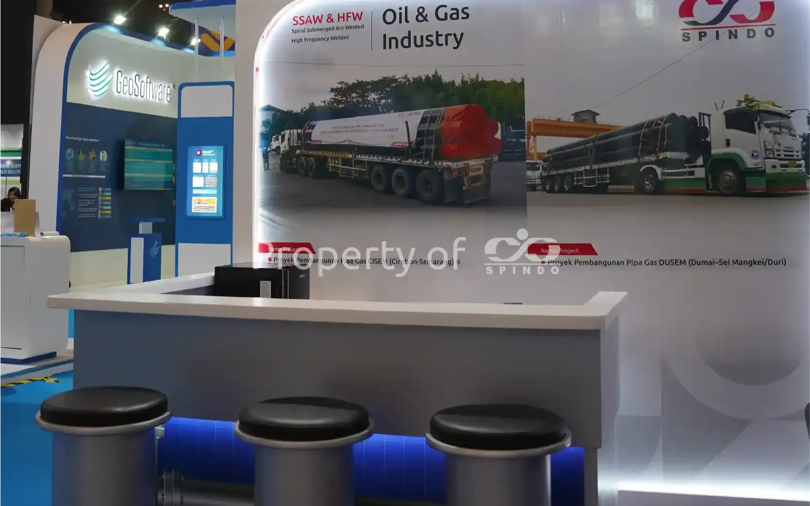 Konsep booth SPINDO The Industrial Lounge & Cafe di IPA CONVEX 2026