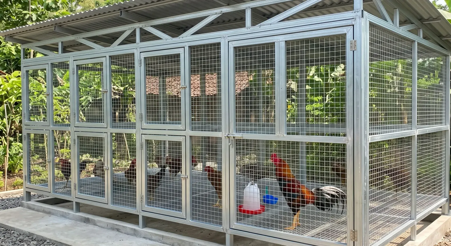 Pipa Hollow Galvanis untuk Kandang Ayam Bangkok Modern