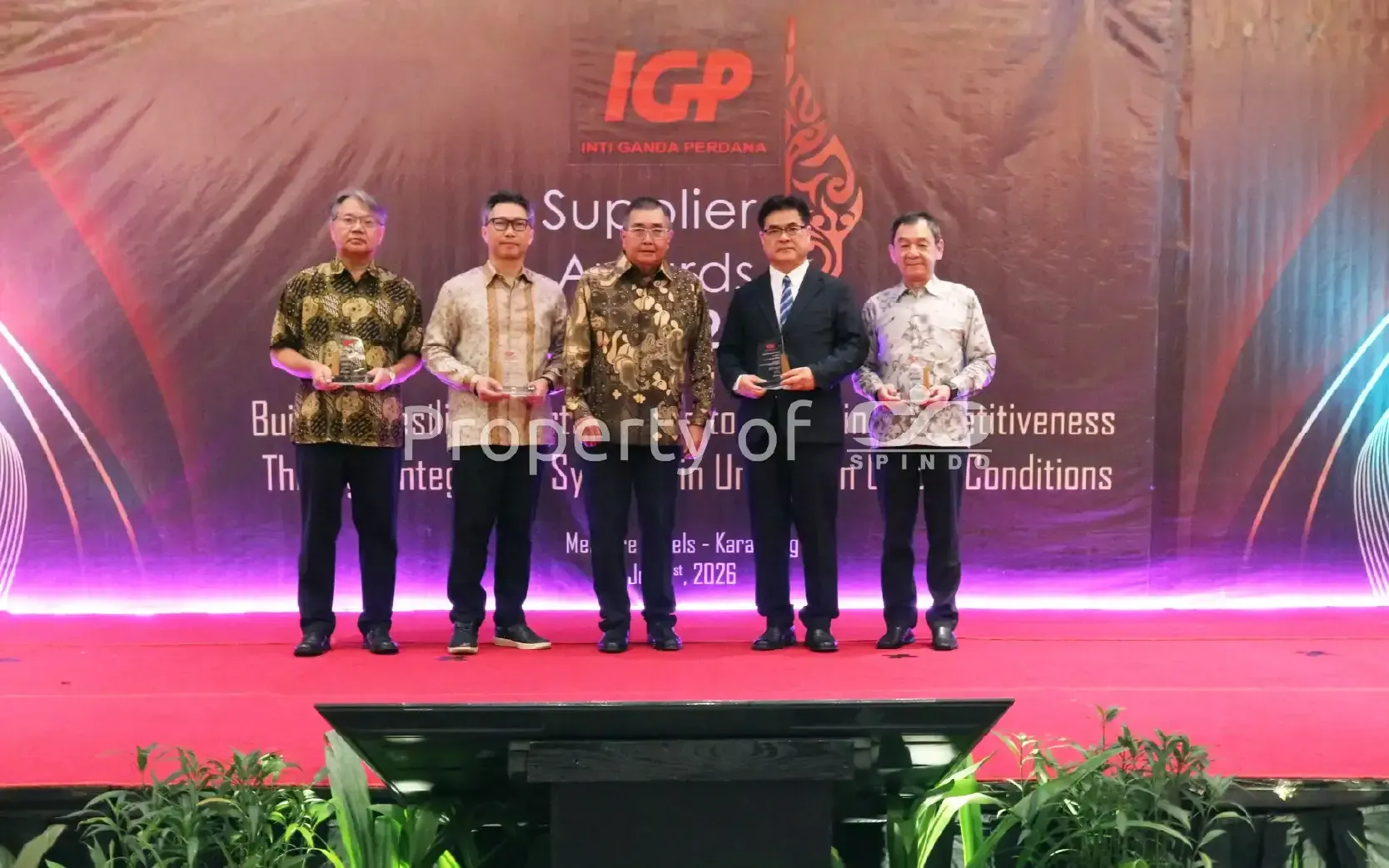 Penghargaan yang diterima oleh SPINDO 
