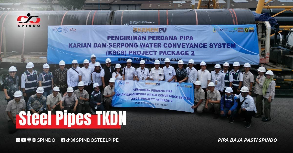 The TKDN for steel pipes indicates the percentage of local content in a steel pipe product.