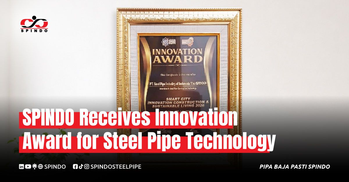 SPINDO Receives Award for Steel Pipe Construction Technology Innovation