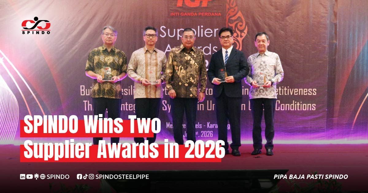 SPINDO Wins Two Supplier Awards 2026 from PT Inti Ganda Perdana