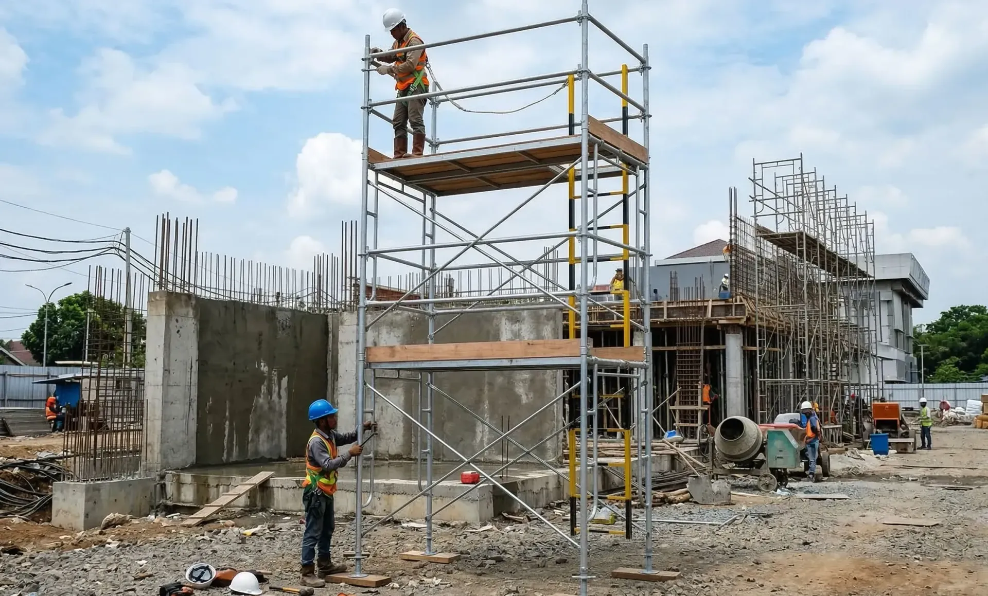 ilustrasi Scaffolding 1 Set