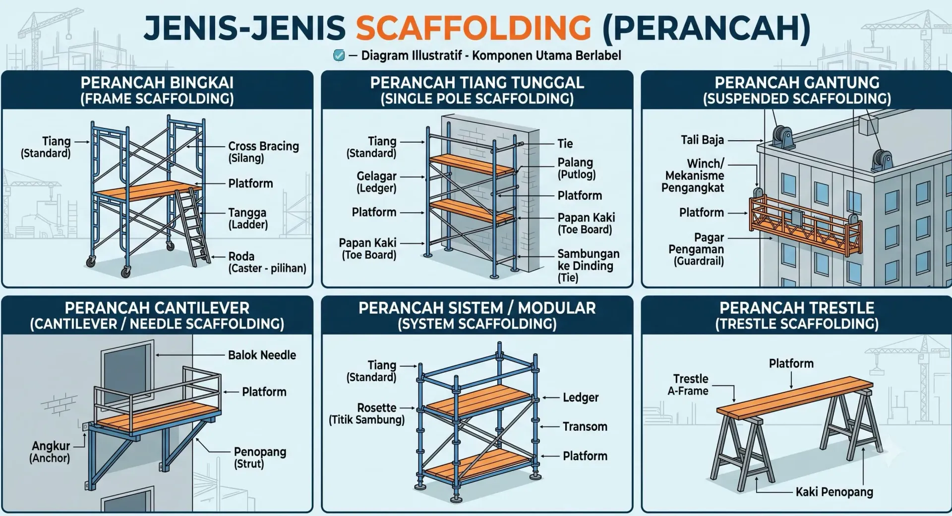 jenis jenis scaffolding