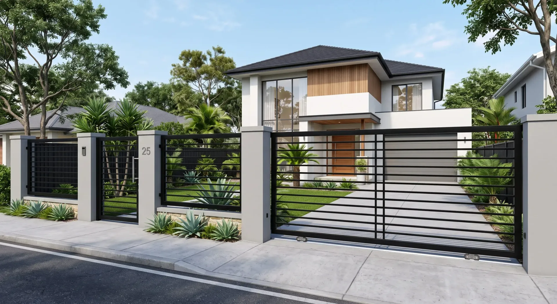 pagar rumah minimalis hollow