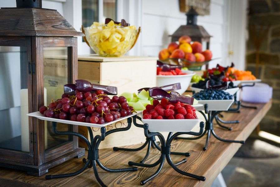 There are many different types of fruit on the table