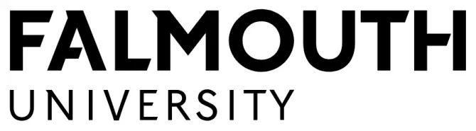 The logo for Falmouth University, featuring the word