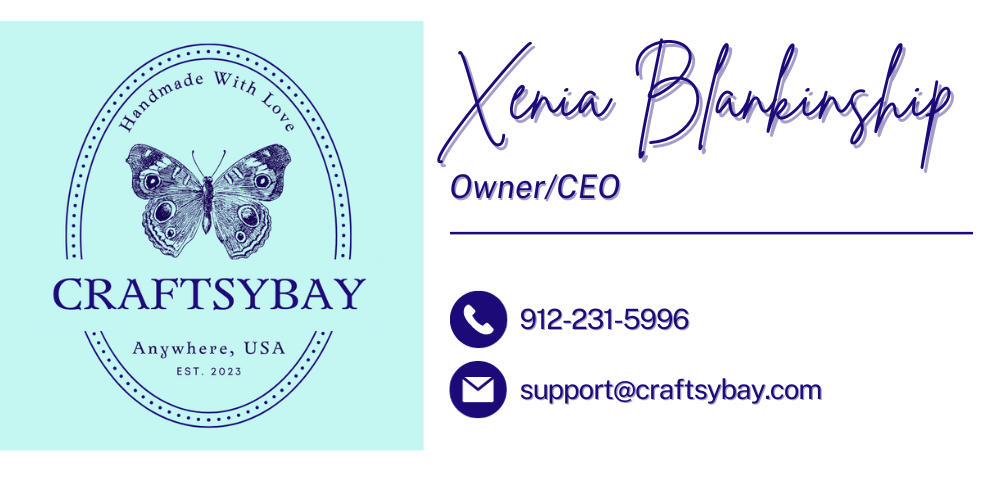 A business card for a company called craftsybay