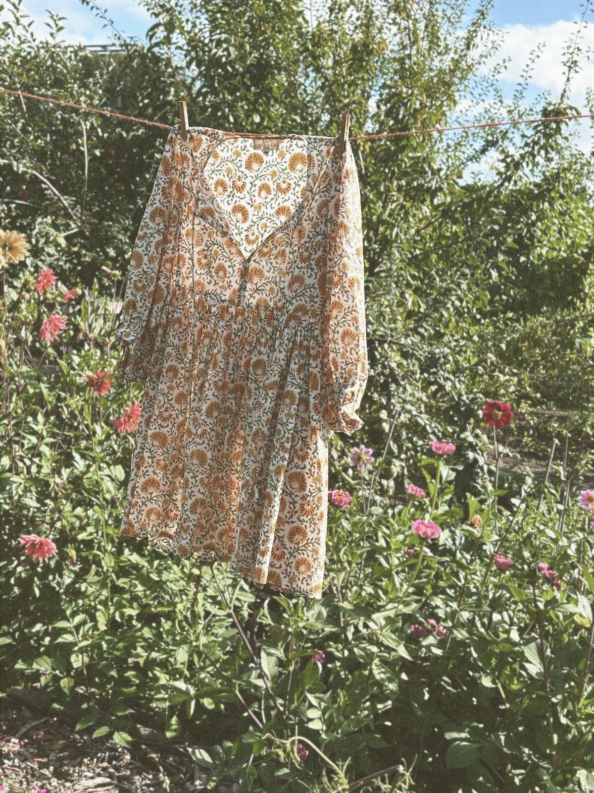 Mini dress sunflower