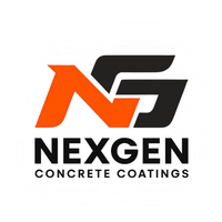 NEXGEN Concrete Coatings logo in black and orange with stylized NG lettering