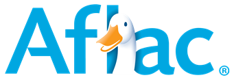 Aflac logo with a duck in the middle.