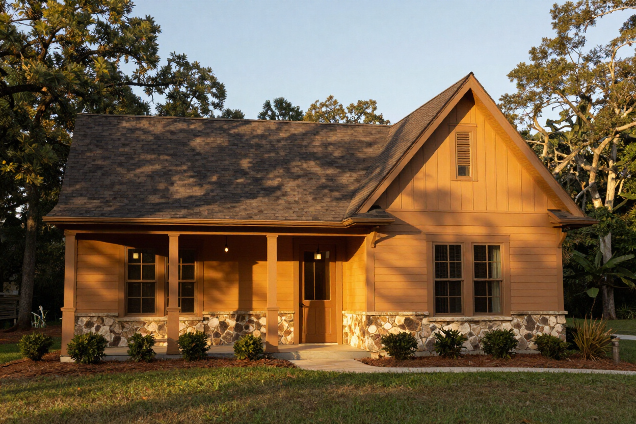 Painted craftsman bungalow in Fultondale, AL