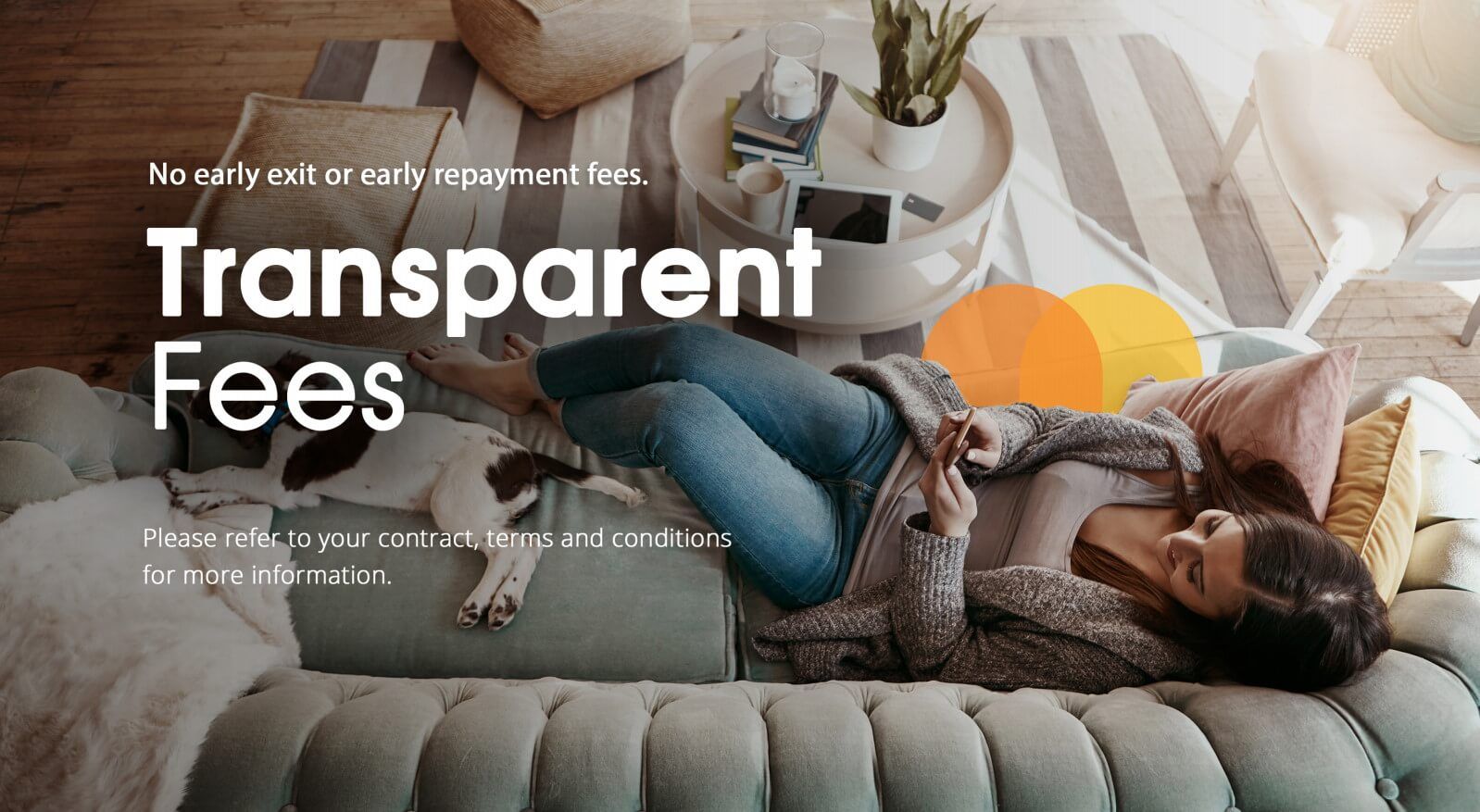 Transparent Fees Banner