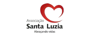 Logo of Associação Santa Luzia with a red heart and the words 