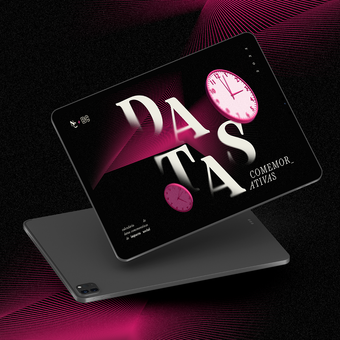 Uma mão está segurando um tablet que diz LinkedIn para otros.