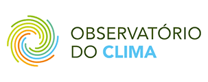 Logo of Observatório do Clima with a spiral design in various colors.
