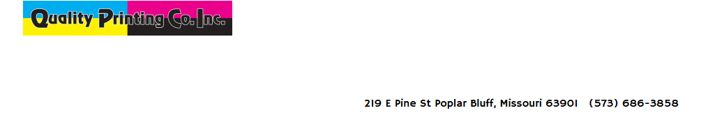 219 E Pine St Popular Bluff, MO address of printing shp 