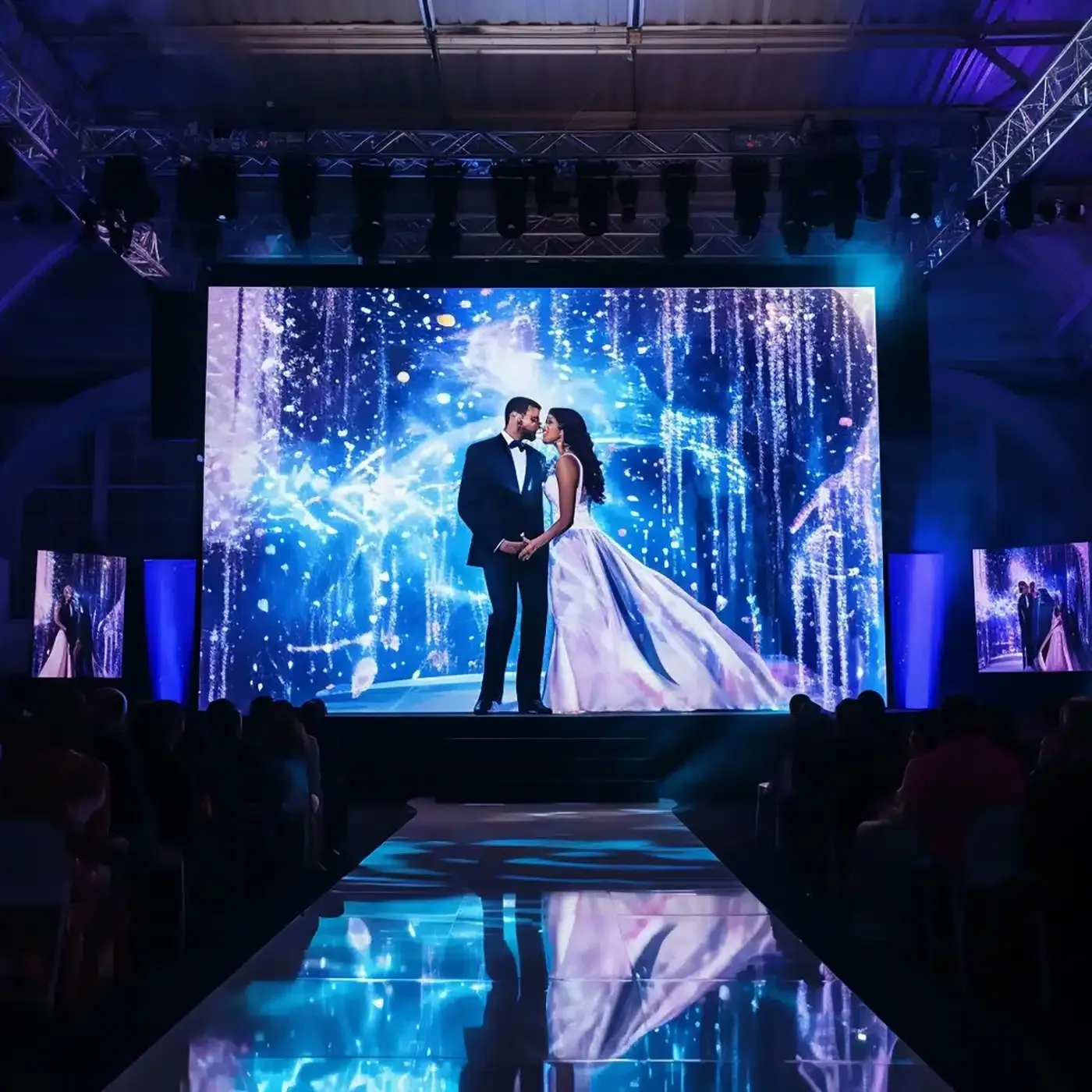 Wedding AV, Wedding LED video wall in Volusia County, LED