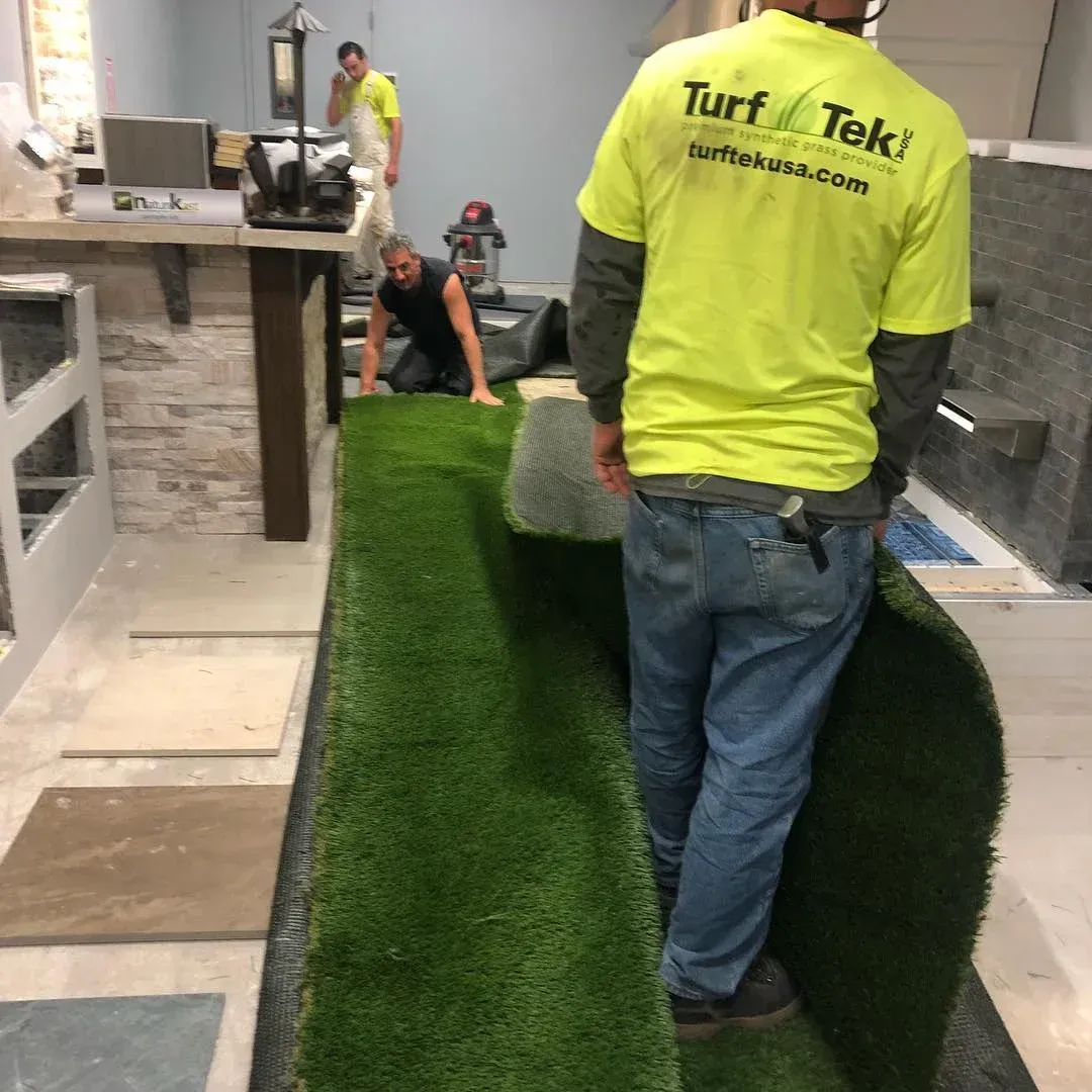artificial turf base preparation and excavation in melville ny