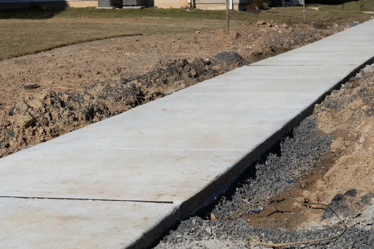 concrete walkways in melville ny