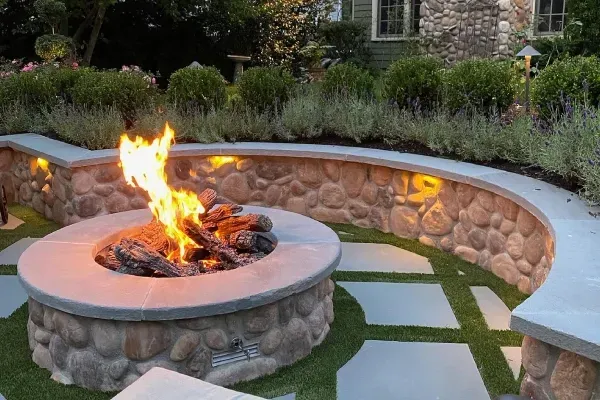 fire feature in melville ny