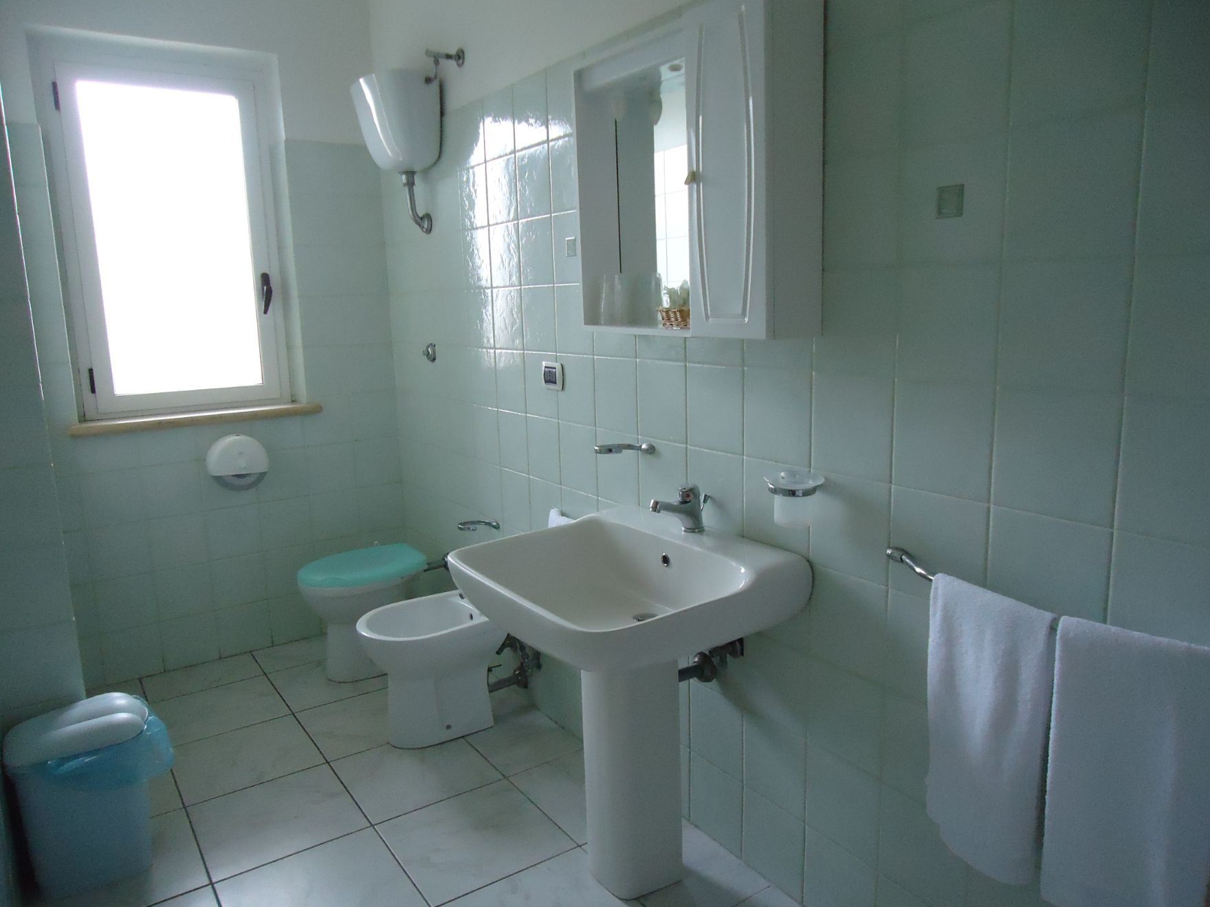 Bagno privato con biancheria