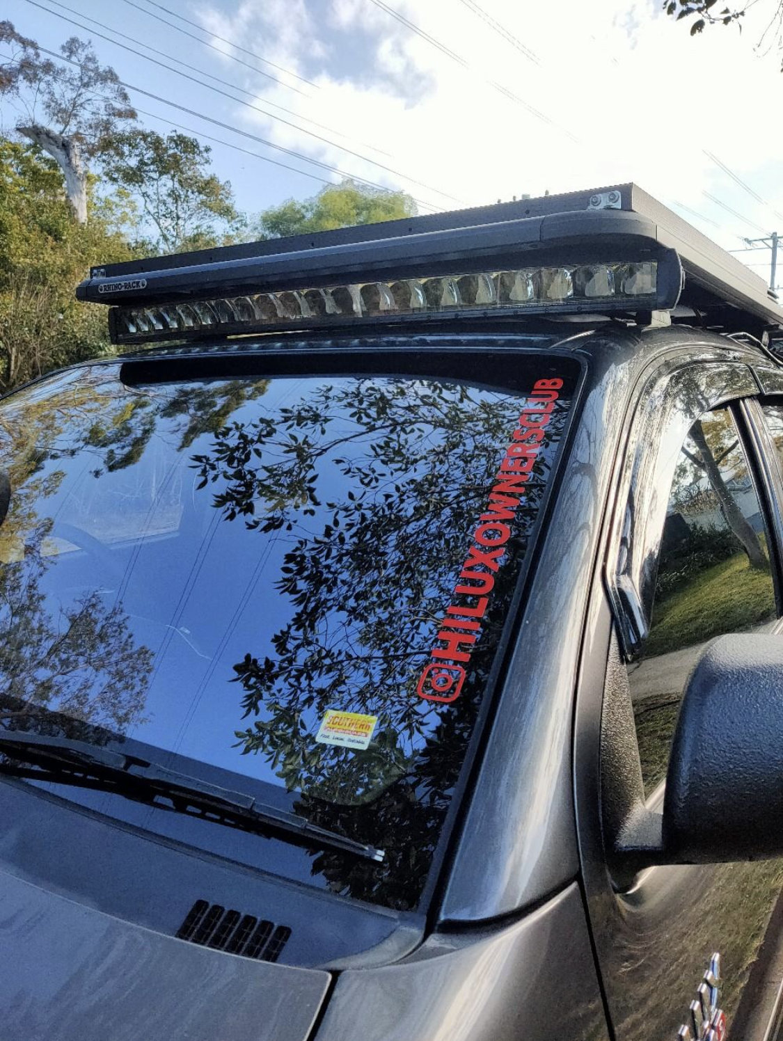 newly replaced windscreen