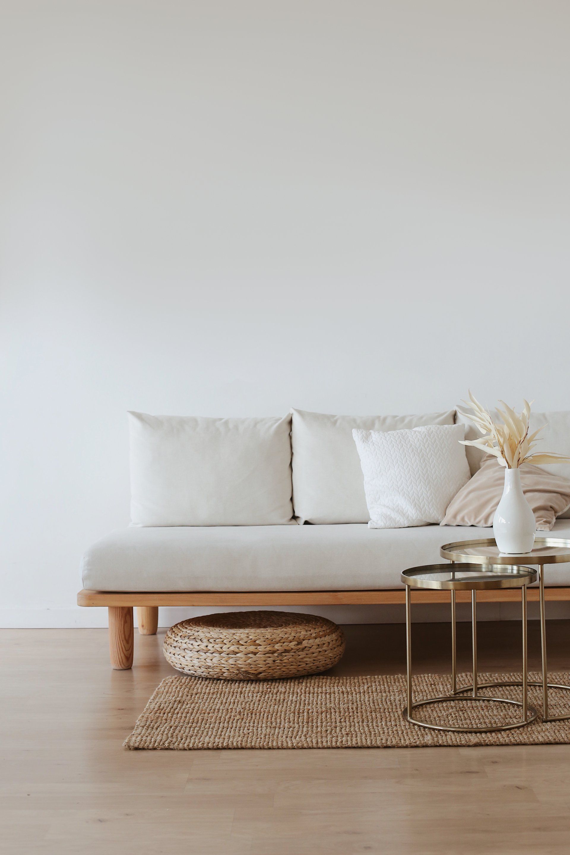 Sofa with Wooden Feet