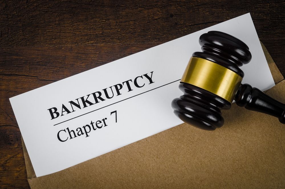 Bankcrupty Chapter 7 Text on Document Form