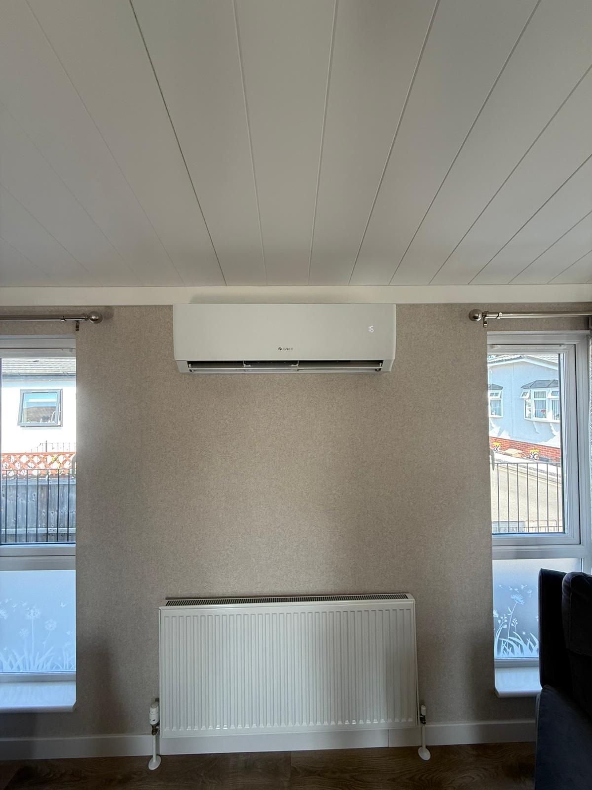 internal bedroom air con install