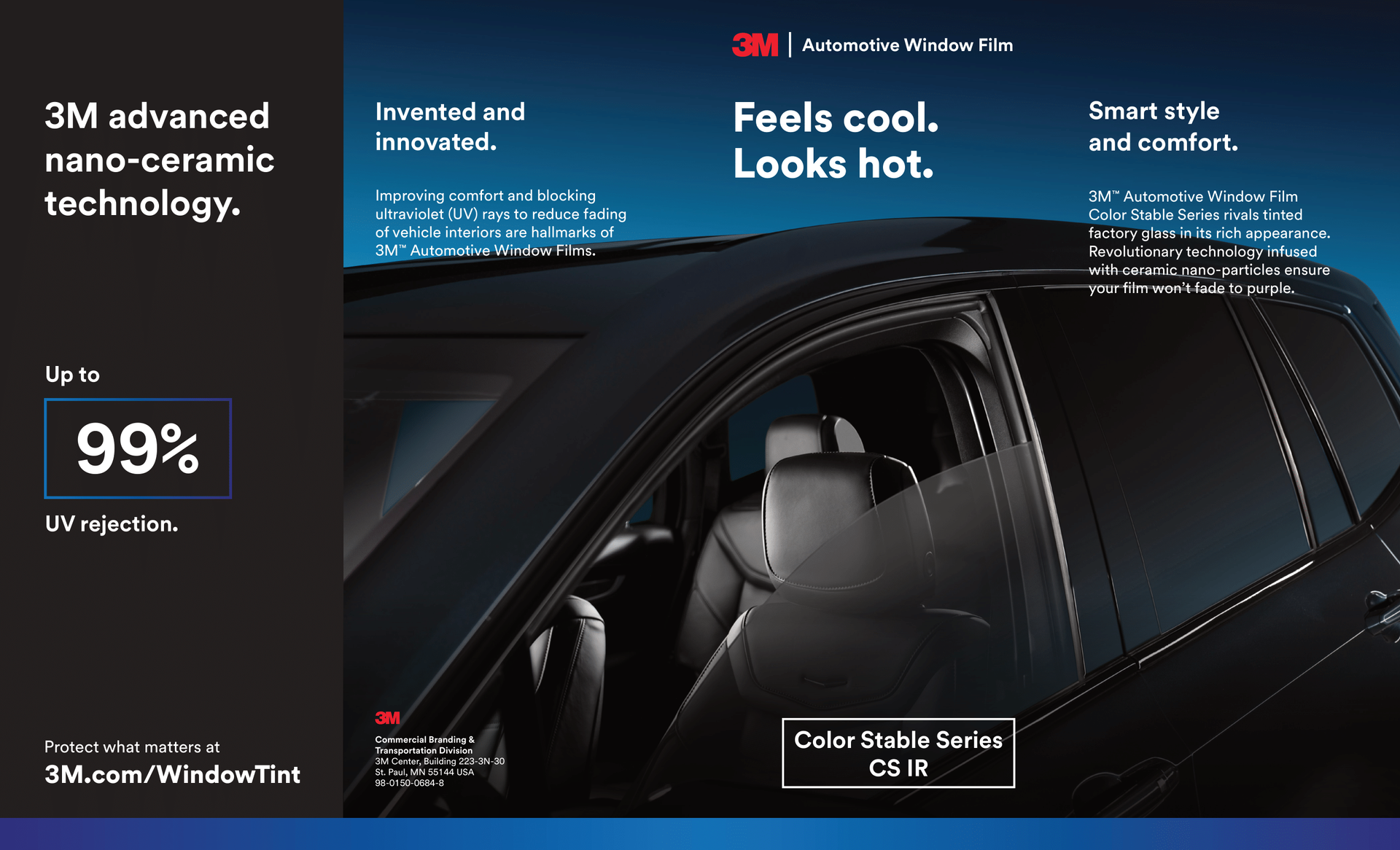 An advertisement for 3m advanced nano-ceramic technology