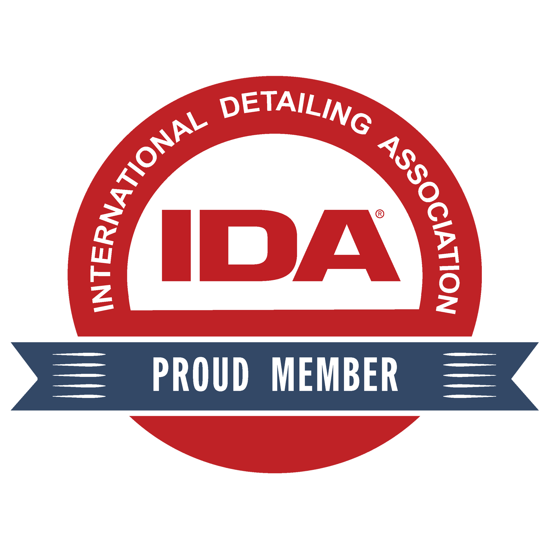 Logo for the International Detailing Association with the text