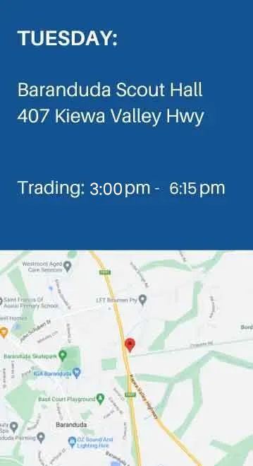 Tuesday's Location